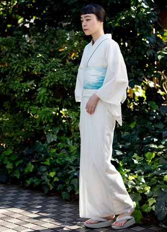 agnès b. kimono 浴衣　ホワイト