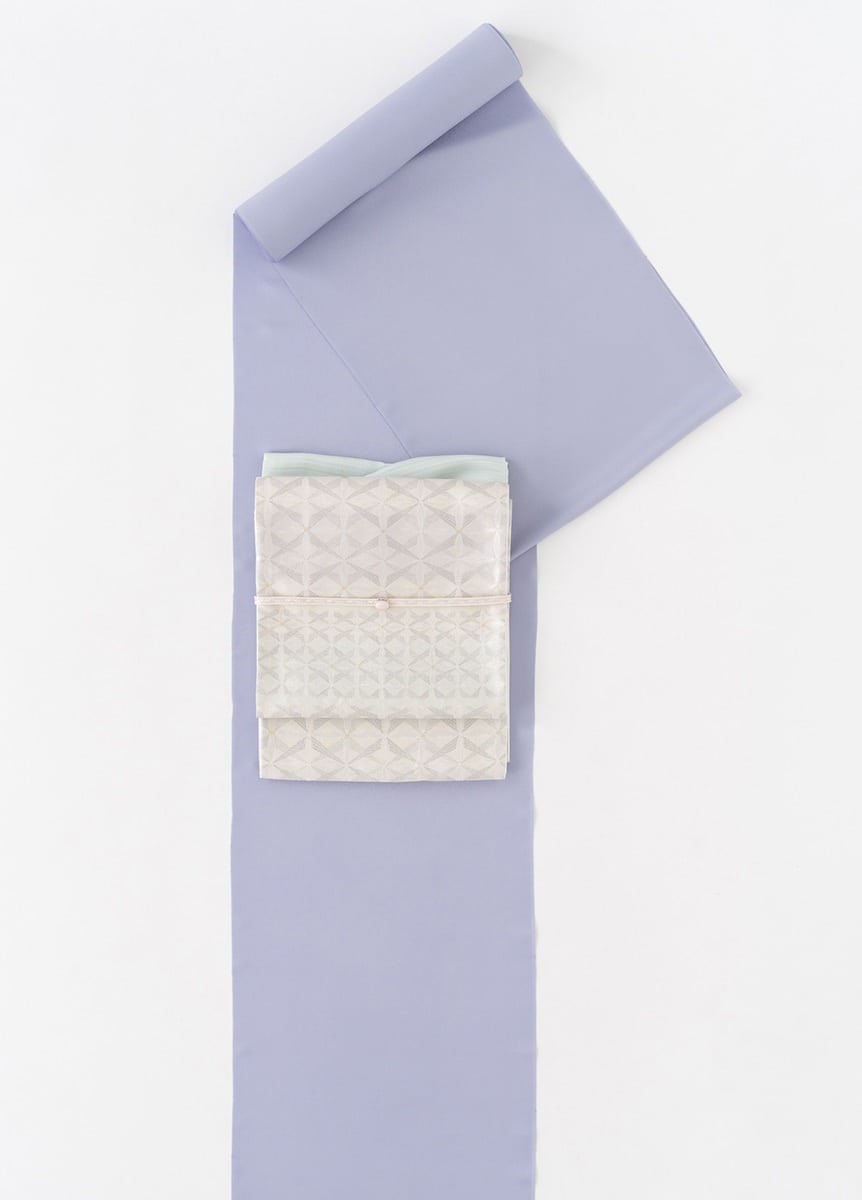 正絹色無地　薄藤色（お取り寄せ品）