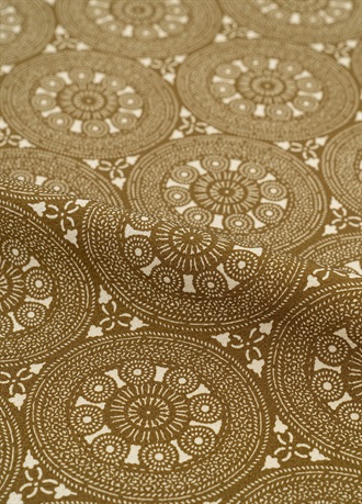 東京染小紋　マンダラ模様　路考茶