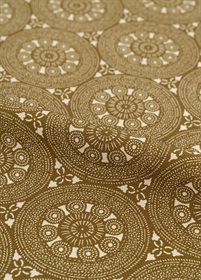 東京染小紋　マンダラ模様　路考茶