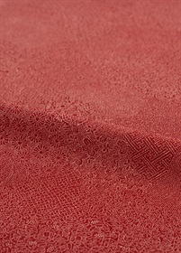 江戸小紋　寄せ小紋　切りばめ　赤