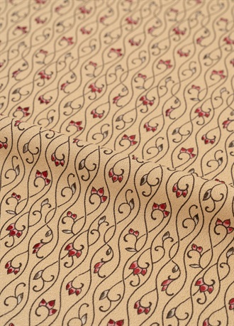 東京染小紋　立涌　ベージュ