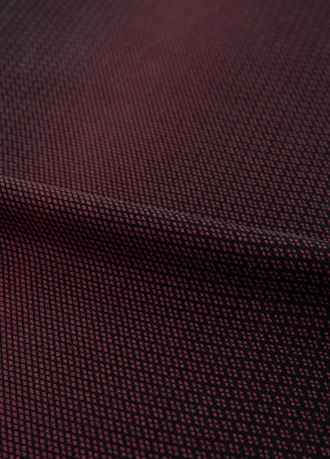 東京染小紋　武田菱　臙脂×黒