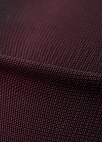 東京染小紋　武田菱　臙脂×黒