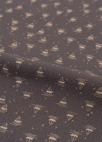 東京染小紋　ヨット　グレー