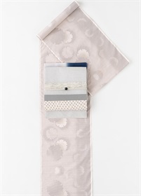 大島紬　白泥　こはく雪（ご予約受注品）