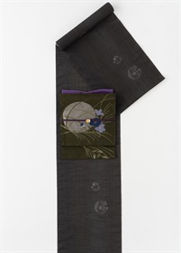 夏結城　 亀甲絣　咲き笑む月夜（ご予約受注品）