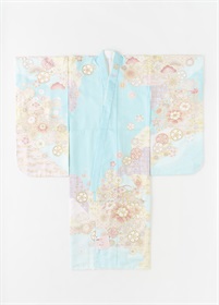 七五三　七歳のきもの　みずいろ（お取り寄せ品）