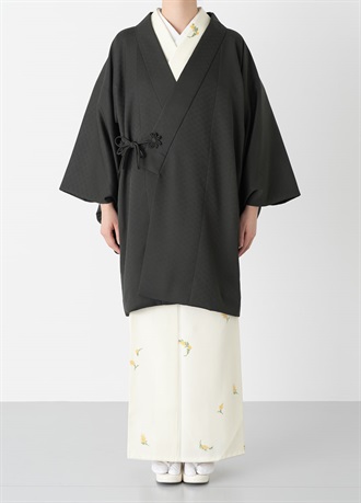 やまと可憐　色無地　でつくった「短めのコート」