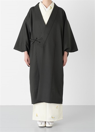 やまと可憐　色無地　でつくった「長めのコート」