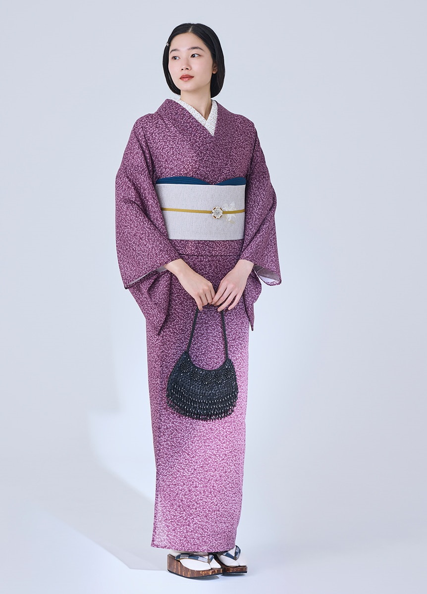 きものやまとベーシック　ステンドグラス　紫（ご予約受注品）