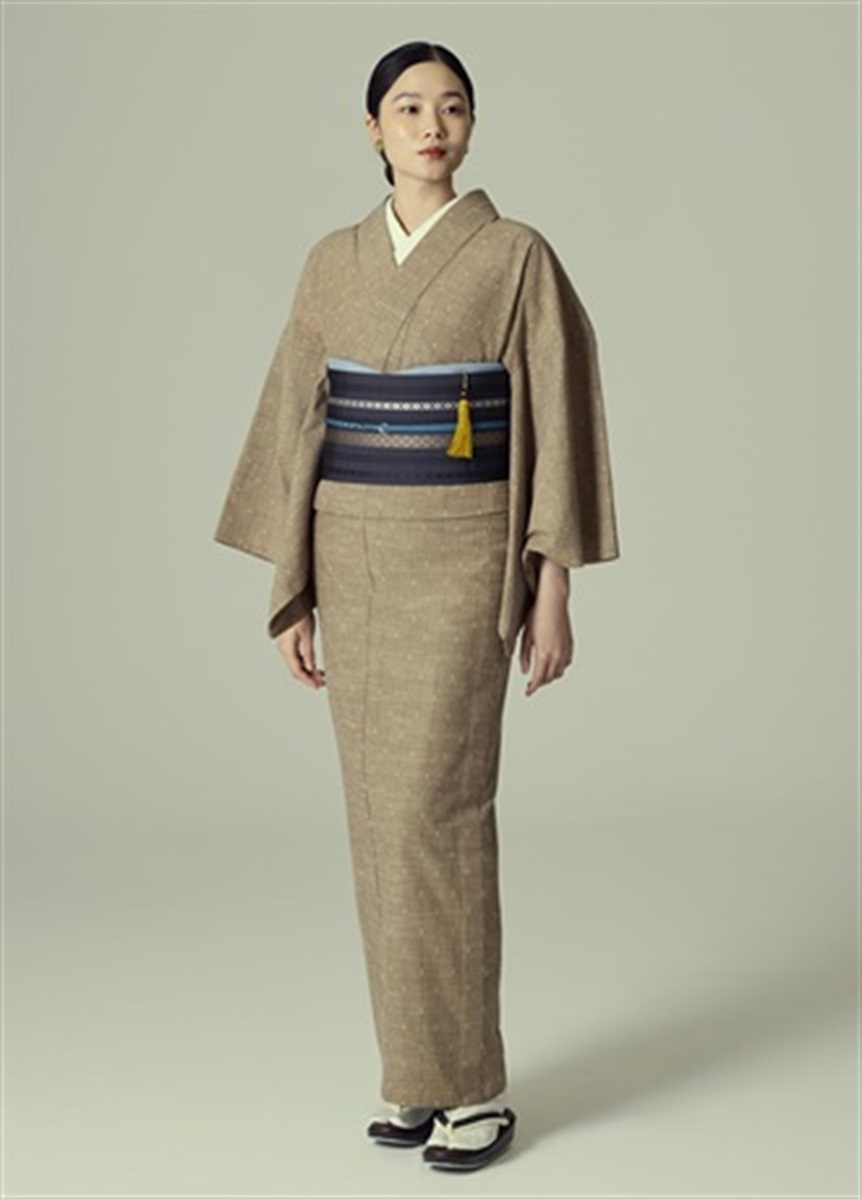 久留米絣　雨絣　甘雨