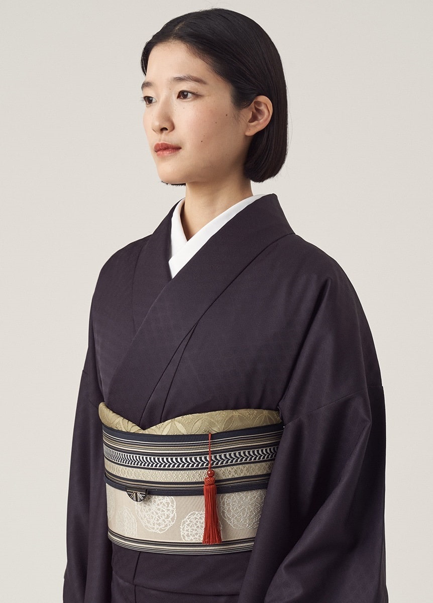 やまと可憐　色無地　紫紺（ご予約受注品）