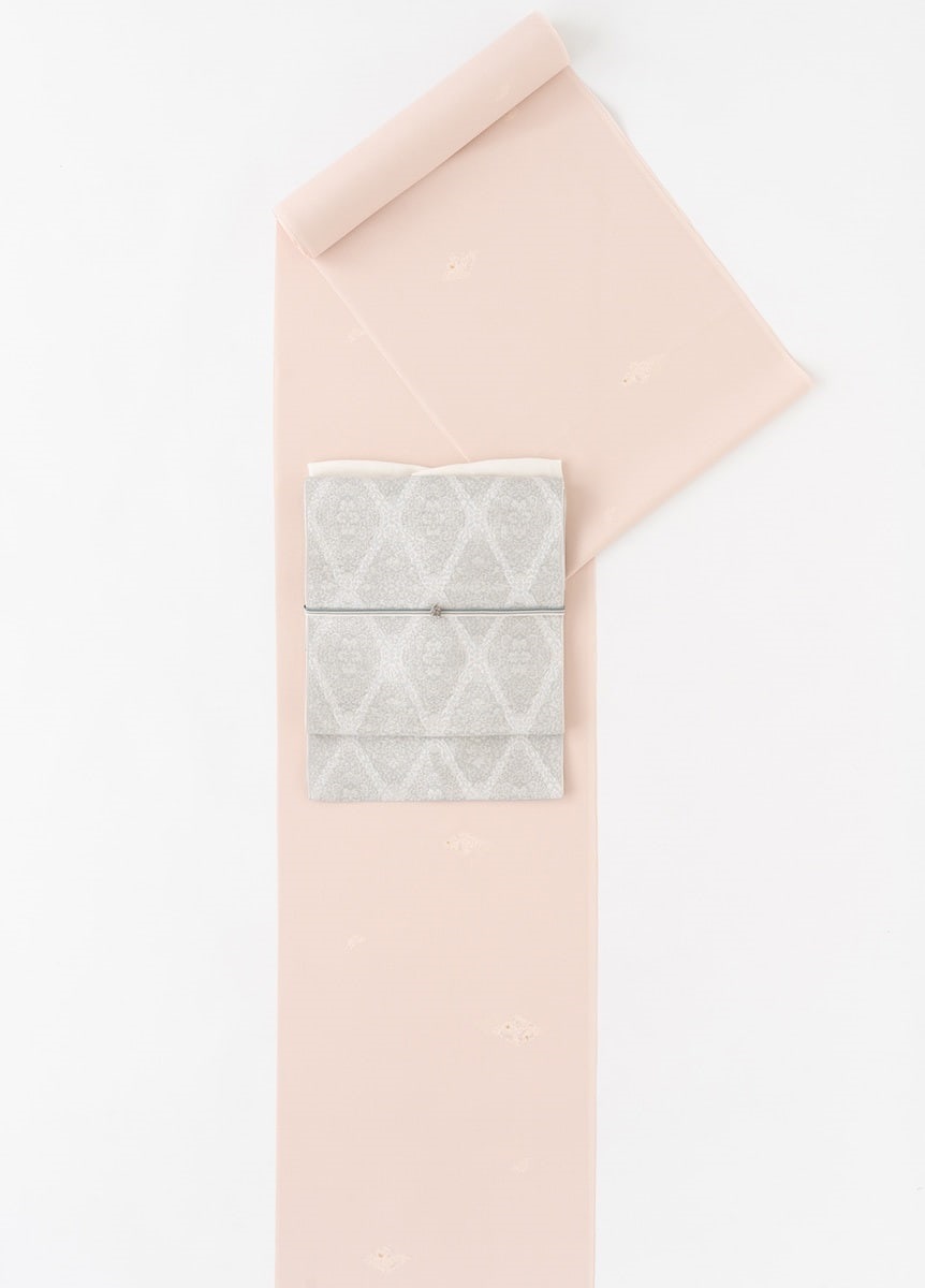 やまと可憐　松葉小菱　灰桜（お取り寄せ品）