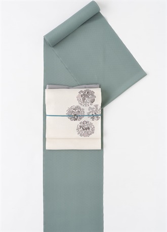 やまと可憐　色無地　御召茶（ご予約受注品）