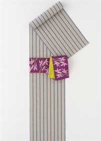 片貝木綿　縞々　青（ご予約受注品）