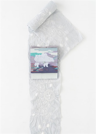 絞りゆかた　涼色輪花