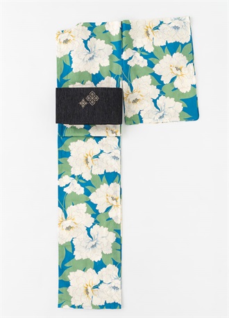 プレタ爽々ゆかた　浪漫牡丹　天色