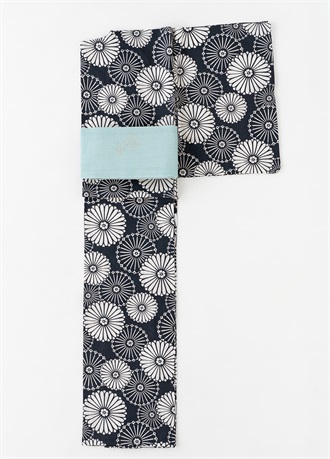 プレタ爽々ゆかた　夏菊の宴　紺