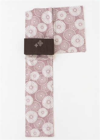 プレタ爽々ゆかた　夏菊の宴　灰赤