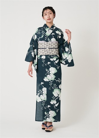 プレタ爽々ゆかた　夏宵　鉄紺