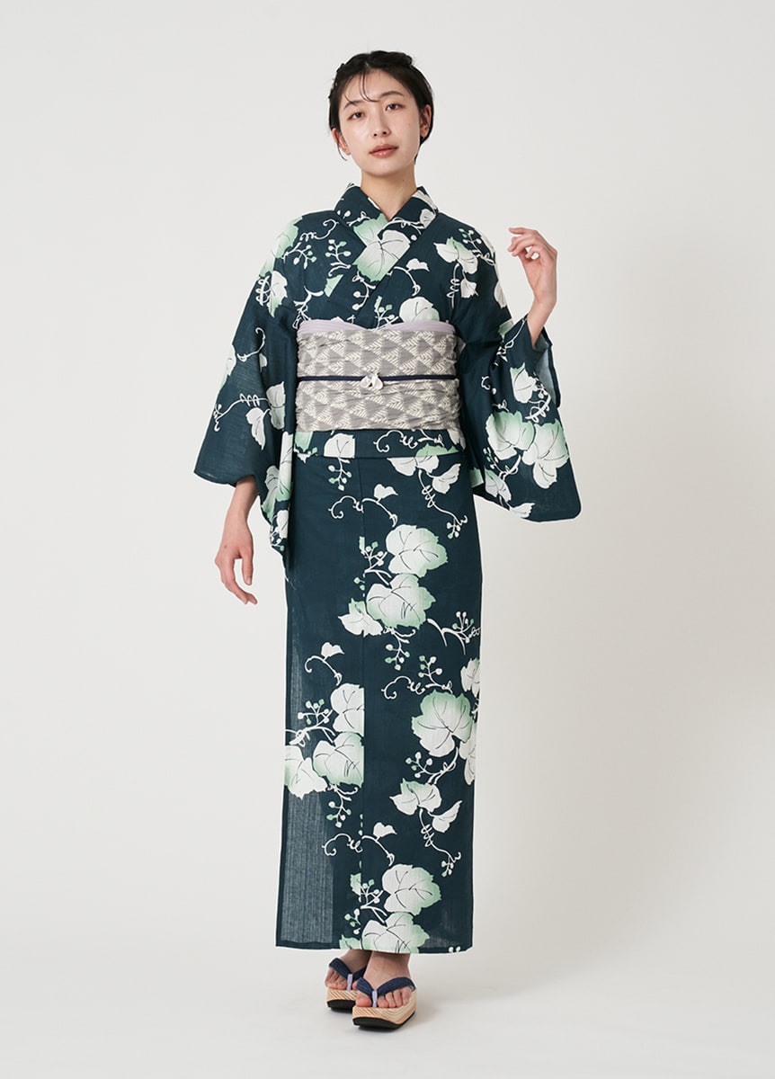 プレタ爽々ゆかた　夏宵　鉄紺