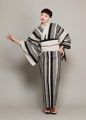 中原淳一ゆかた　ストライプ（ご予約受注品）