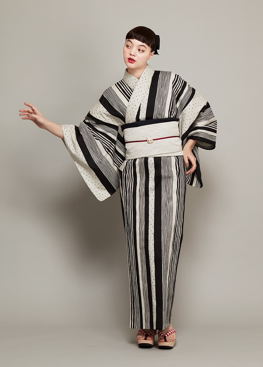 中原淳一ゆかた　ストライプ（ご予約受注品）