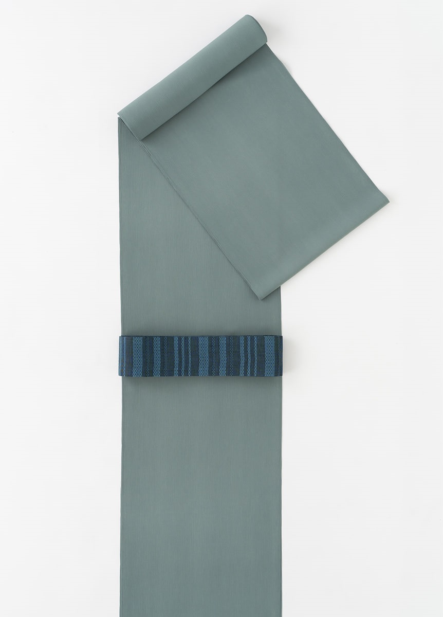 無地浴衣　湊鼠