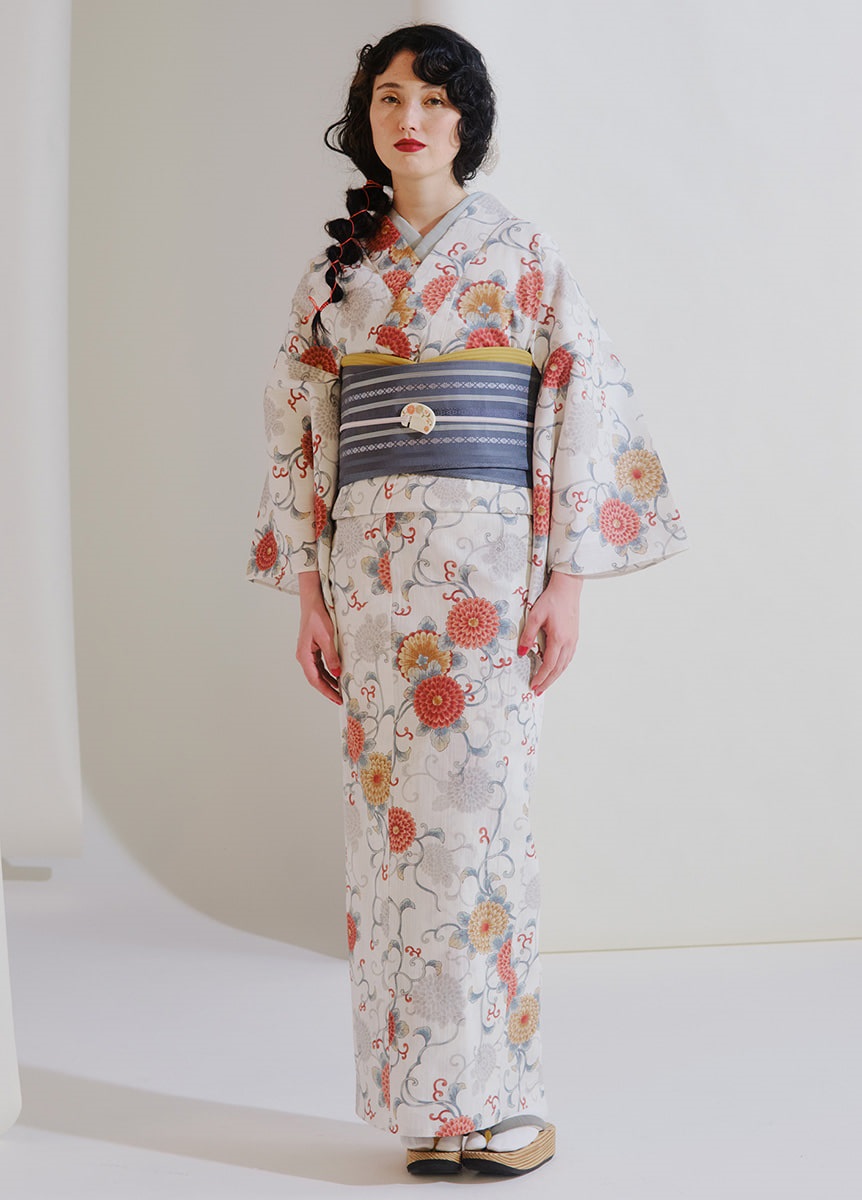 お仕立て商品 【江戸日和】 色絵菊唐草 朱