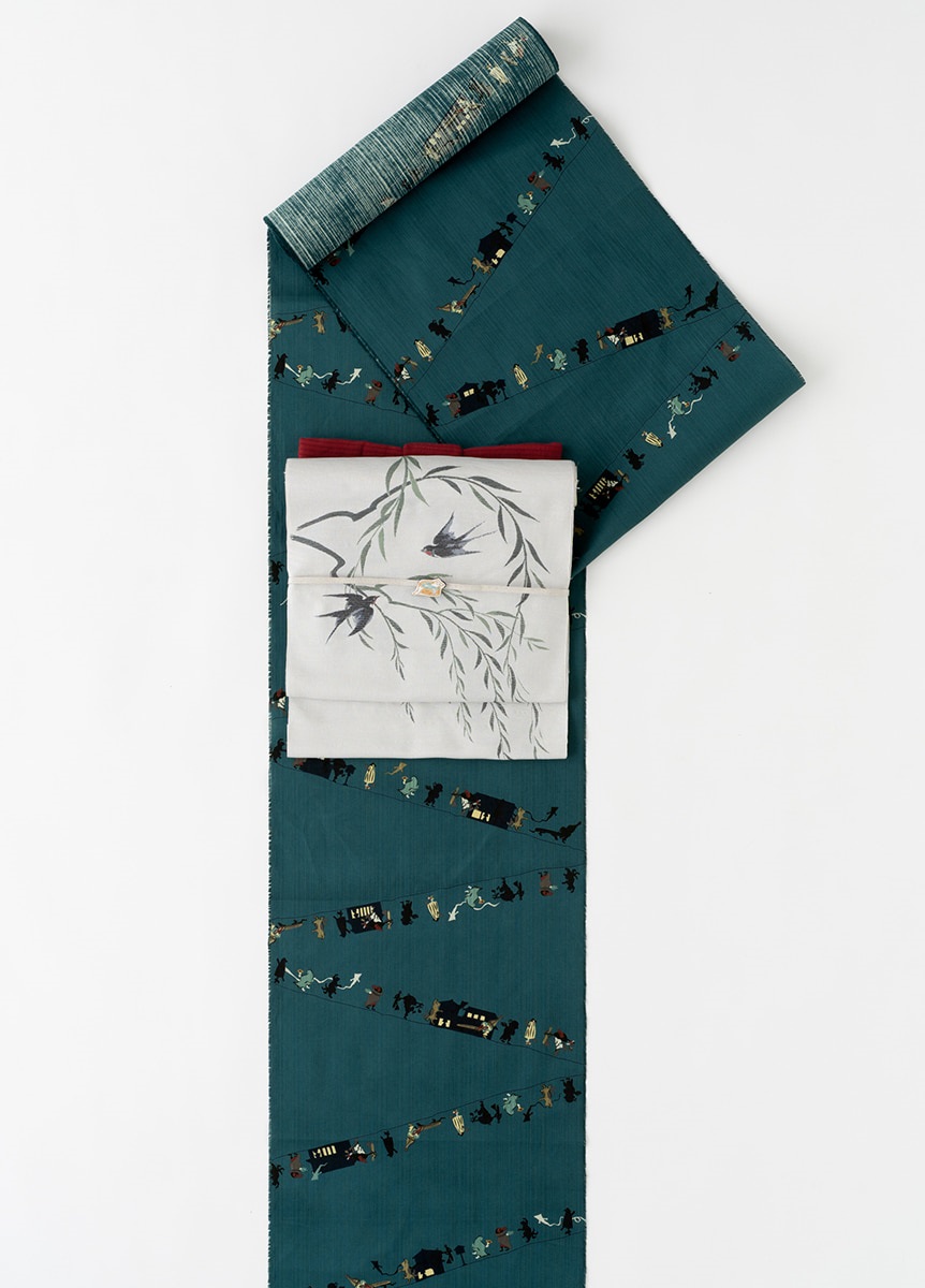 【江戸日和】ゆかた　百鬼夜行　裏色（ご予約受注品）