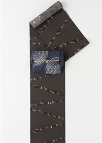 【江戸日和】ゆかた　百鬼夜行　消炭色（ご予約受注品）