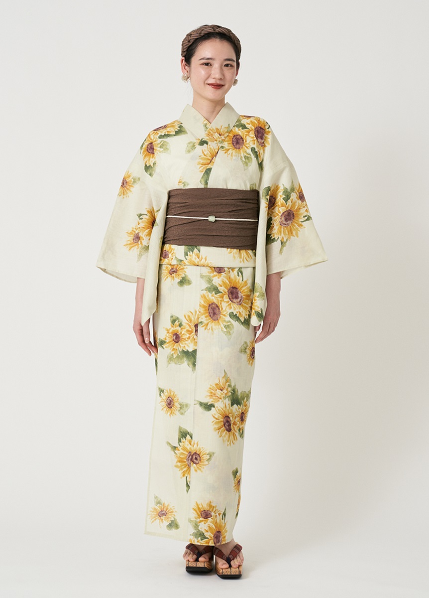 浴衣　風花　向日葵（ご予約受注品）