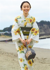 浴衣　風花　向日葵（ご予約受注品）