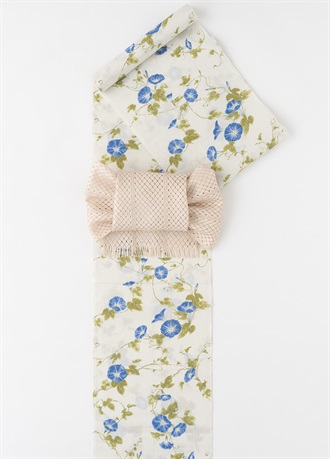 浴衣　風花　そよぐ朝顔　白（ご予約受注品）