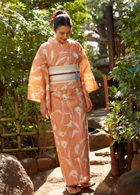 浴衣　風花　奏でるカラー　杏色（ご予約受注品）