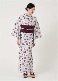 浴衣　風花　葵の薫り　灰紫（ご予約受注品）