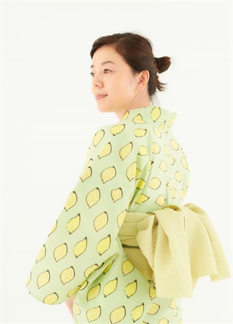 浴衣　おやゆかた　つながるレモン