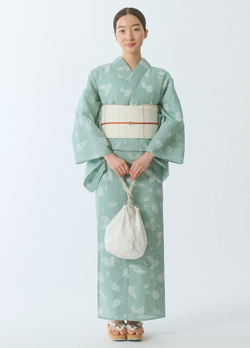 伊勢型文様 萌えいづる・青磁