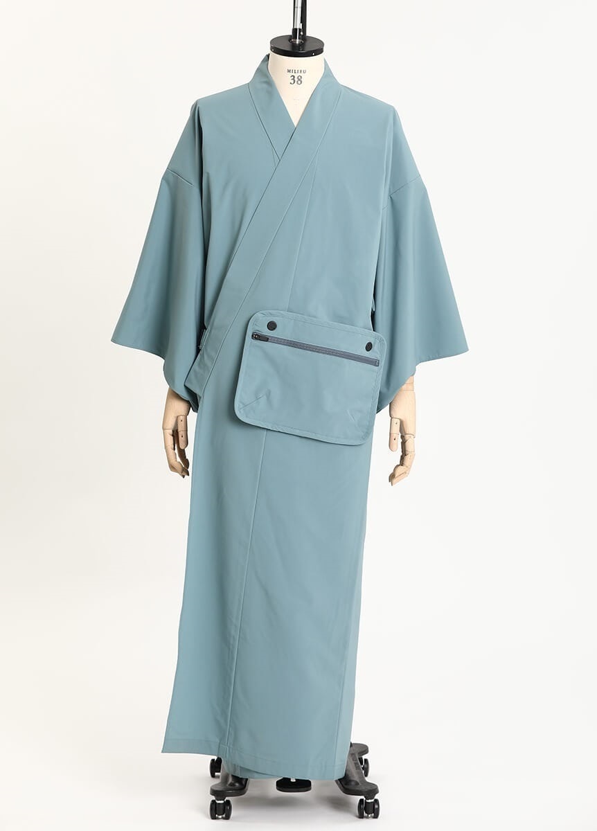 OUTDOOR KIMONO 【春夏】DWR Light Weight Light / Blue