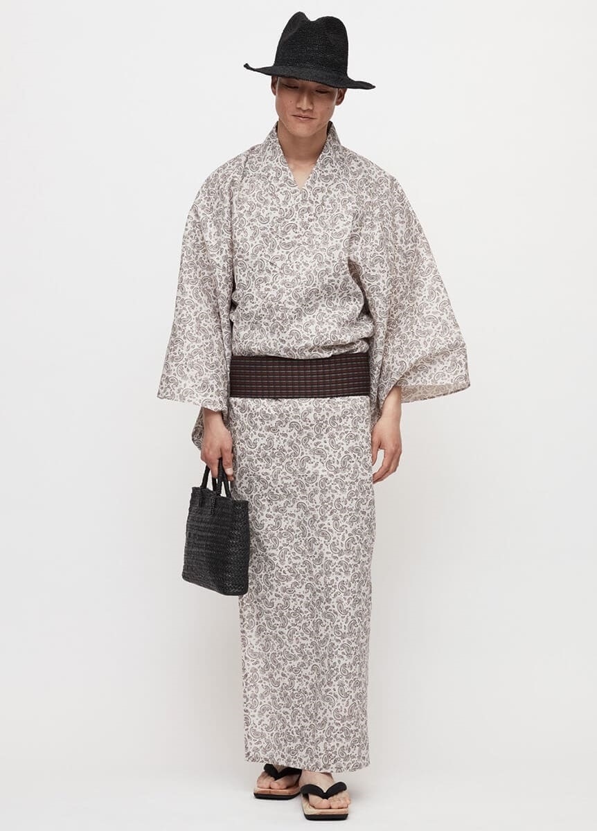 ゆかた　Paisley / Beige