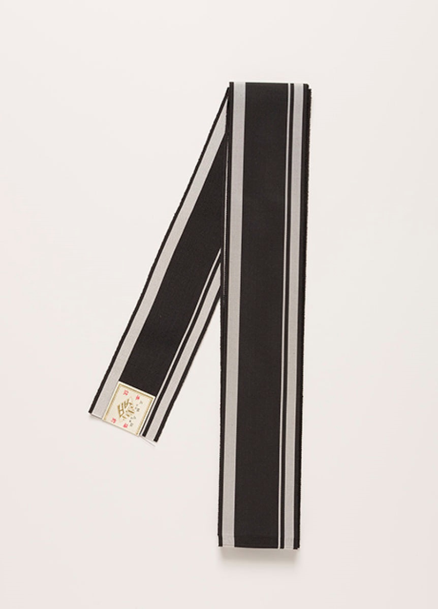 博多腰帯（伊達締め）　Black