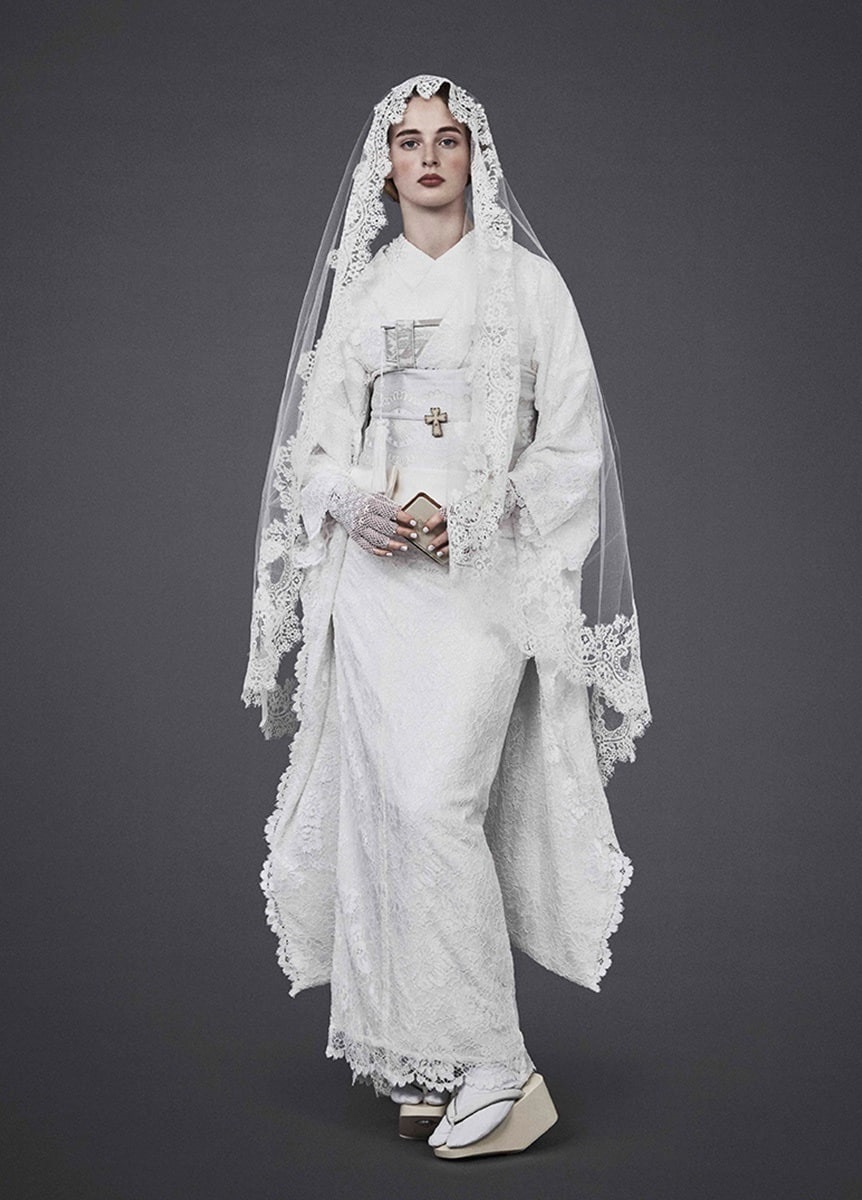 スノークイーン　リバーレース振袖・白