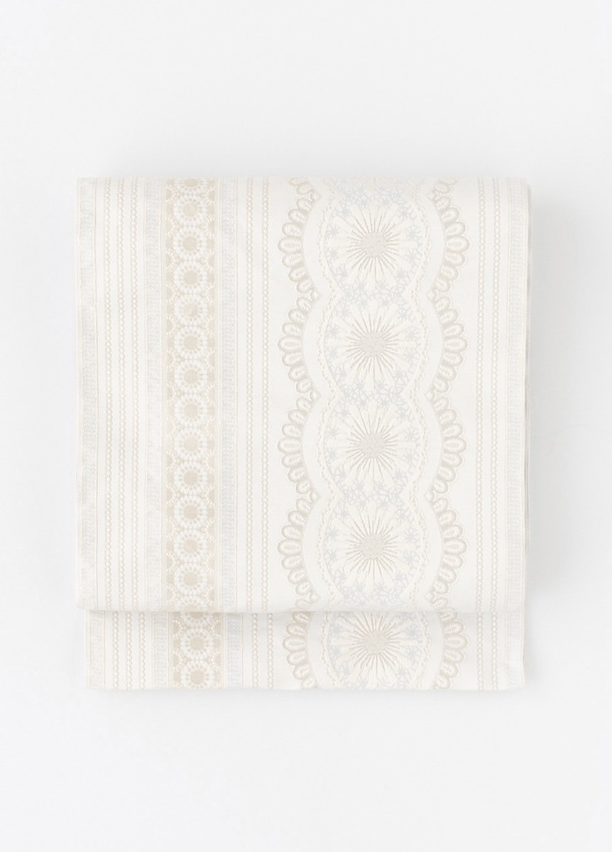 袋帯　スノークリスタル　博多織