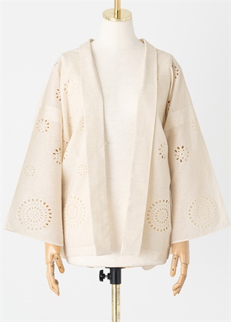 羽織　natural lace　ivory（ご予約受注品）