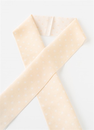 【WEB限定】半衿　ドット　オレンジ