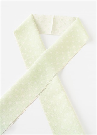 【WEB限定】半衿　ドット　グリーン