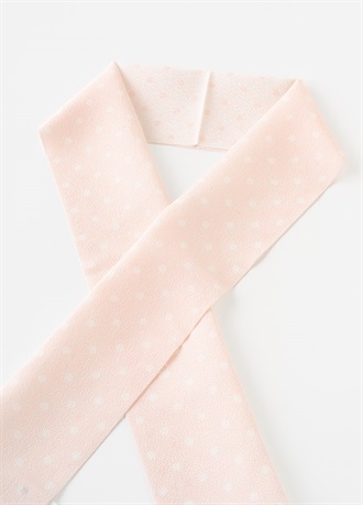 【WEB限定】半衿　ドット　ピンク