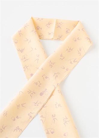 【WEB限定】半衿　ピクトグラム　ベージュ