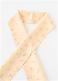 【WEB限定】半衿　ピクトグラム　ベージュ